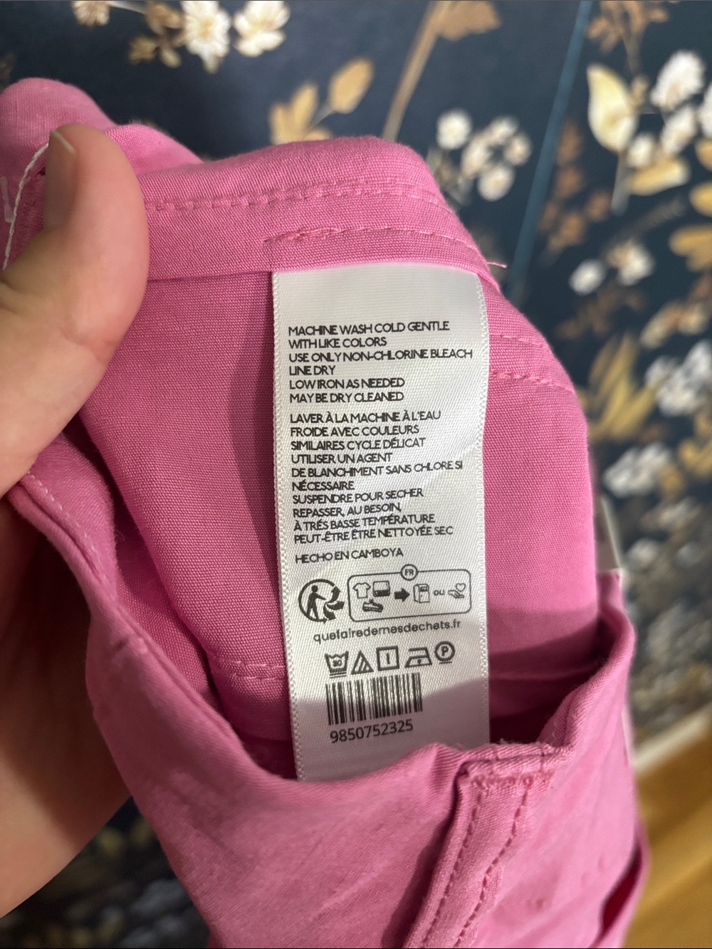 NWT Anthropologie Pink Cropped Wide-Leg Colette Pants with Heart Pockets 31 Tall - Picture 8 of 9
